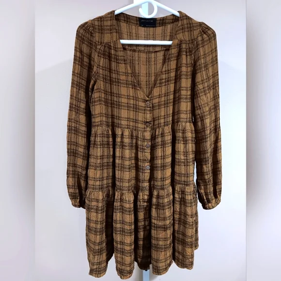 gold long sleeve bodycon dress Leia main image 1